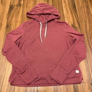 Vuori Halo Essential Hoodie Dream Knit Pullover Womens Medium VW226 Desert Rose